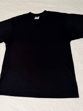 Pro Club Men's Heavyweight Cotton Short Sleeve Crew Neck Tee - Black - XL